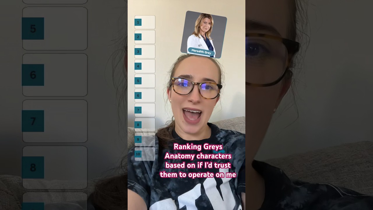 Ranking Greys Anatomy characters