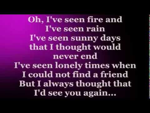 Fire And Rain (Lyrics) - JAMES TAYLOR