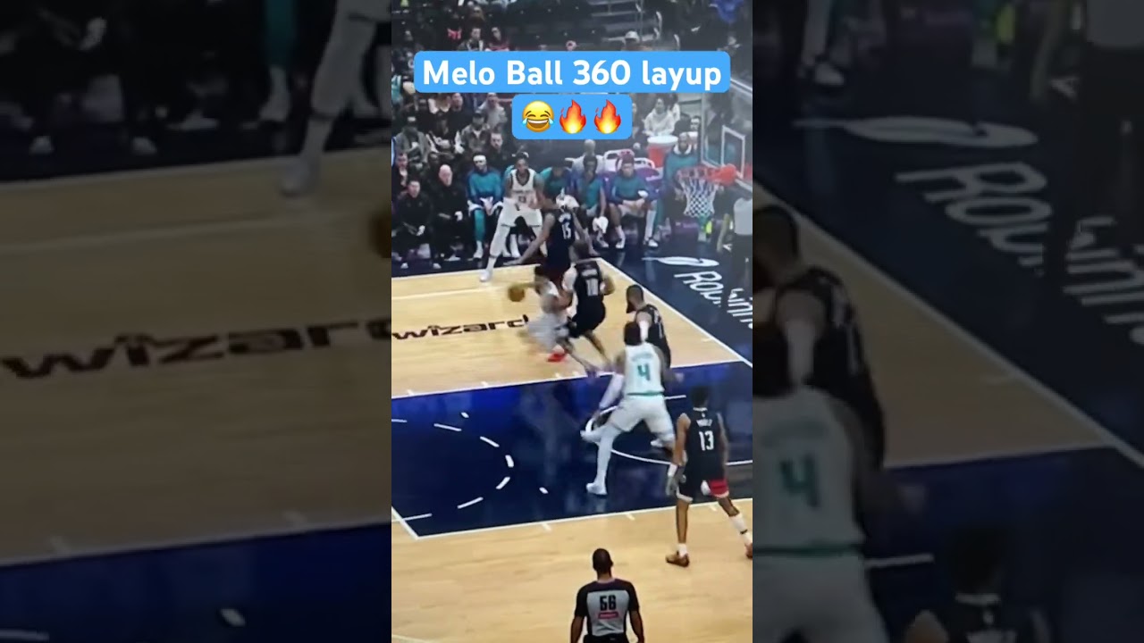Melo Ball 360 layup #nba #basketball #sports #ballislife #meloball #and1 #streetball