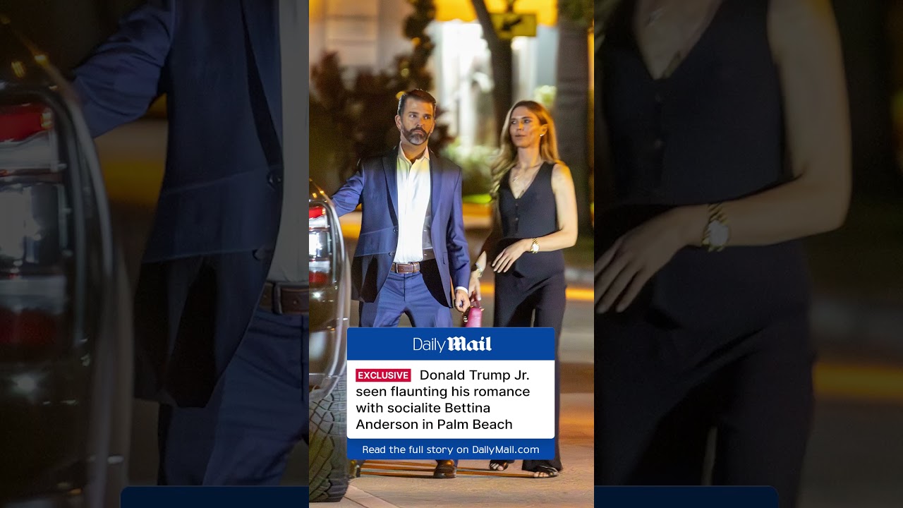 Donald Trump Jr. seen flaunting his romance with socialite Bettina Anderson in Palm Beach!