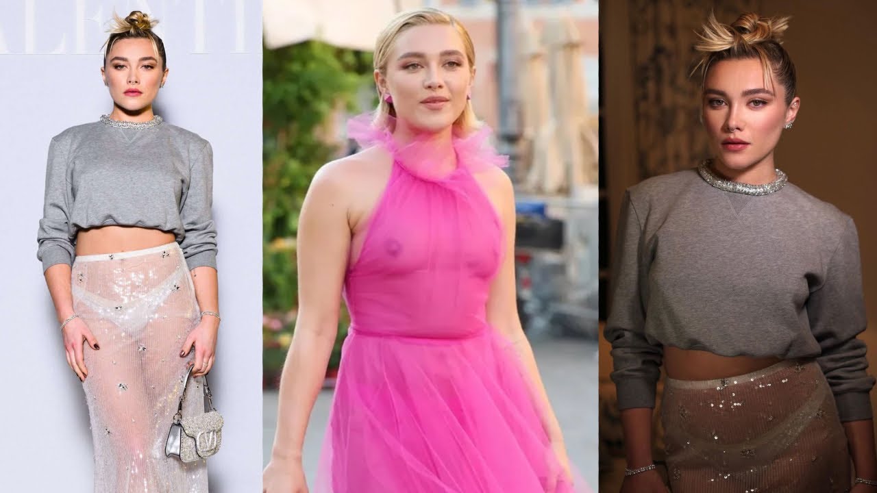 From Freeing the Nipple to Baring Her Booty - Florence Pugh's Sheer Look at Valentino's Fashion Week