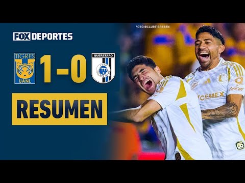 🥳¡VICTORIA EN SU ANIVERSARIO! | Tigres UANL 1-0 Querétaro FC | Liga MX | Clausura 2025 | HIGHLIGHTS