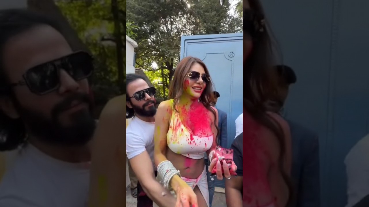 sherlyn chopra holi video😱 I #shorts #holi2024 #sherlynchopra