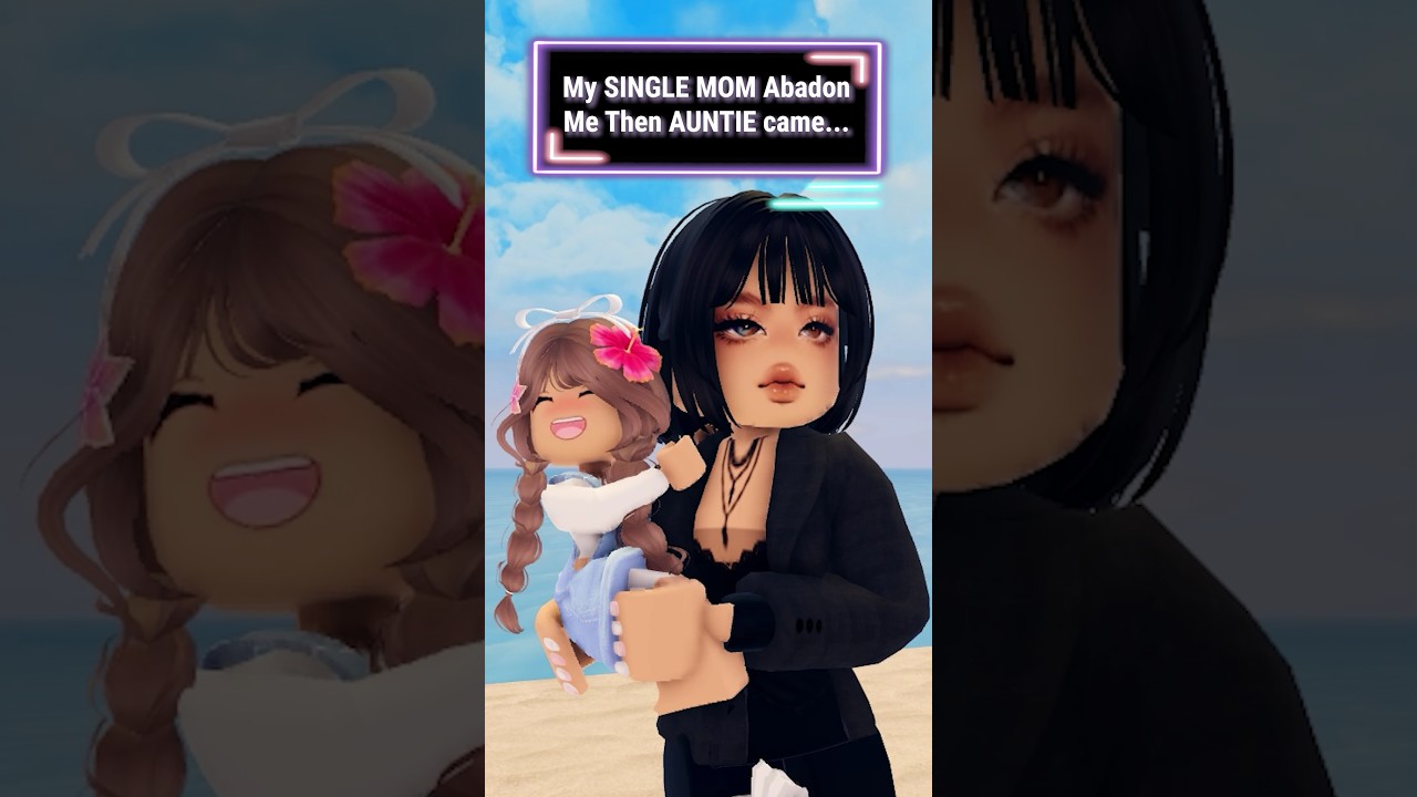 My SINGLE MOM Abadon Me Then AUNTIE came 😳#roblox #shorts #berry
