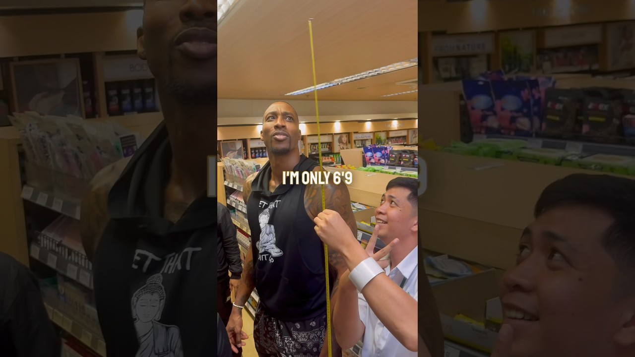 Dwight Howard says is real height is 6’9 so he can play in Filipino basketball league 😂🇵🇭