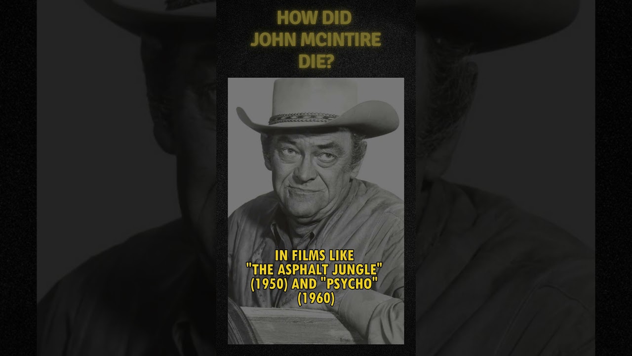 How did John McIntire die? #actor #western #movie #cinemahistory #history #tv #hollywoodhistory