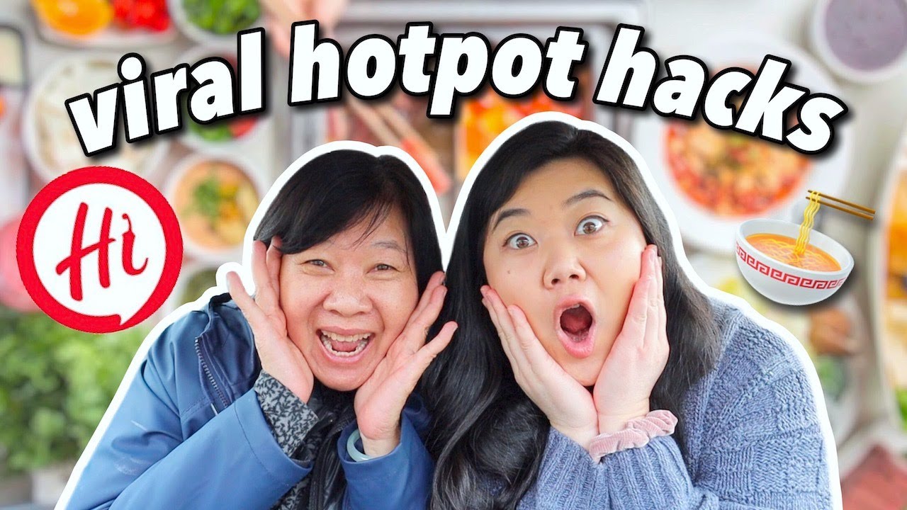 Trying VIRAL HAIDILAO HOTPOT HACKS! *we were SHOOK* 😳🤯