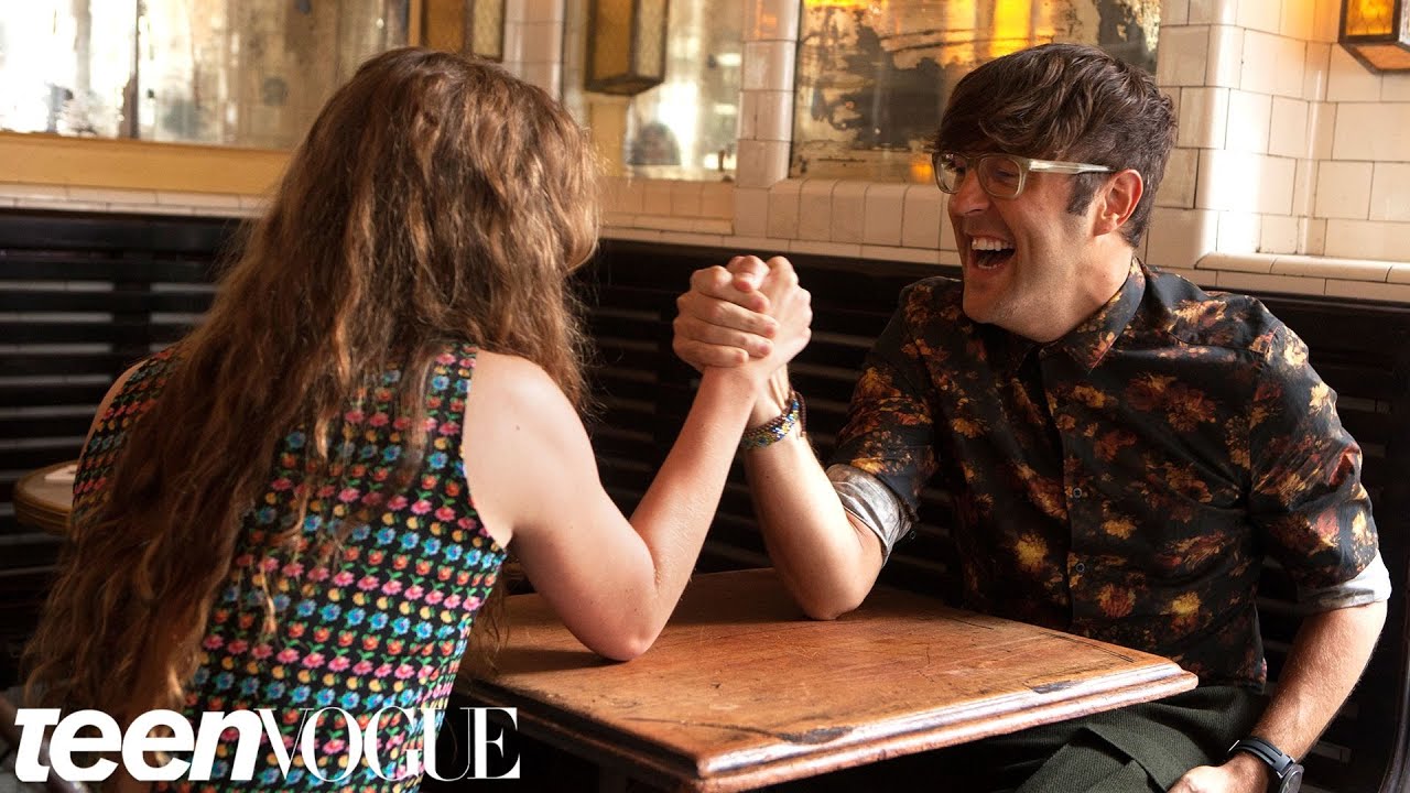 Homeland’s Morgan Saylor Arm Wrestles with Andrew Bevan – Breakfast with Bevan - Teen Vogue