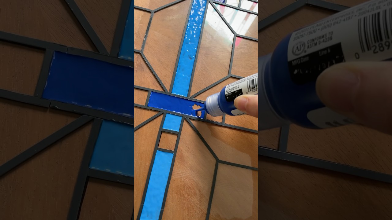 DIY “Stained Glass” Window Makeover