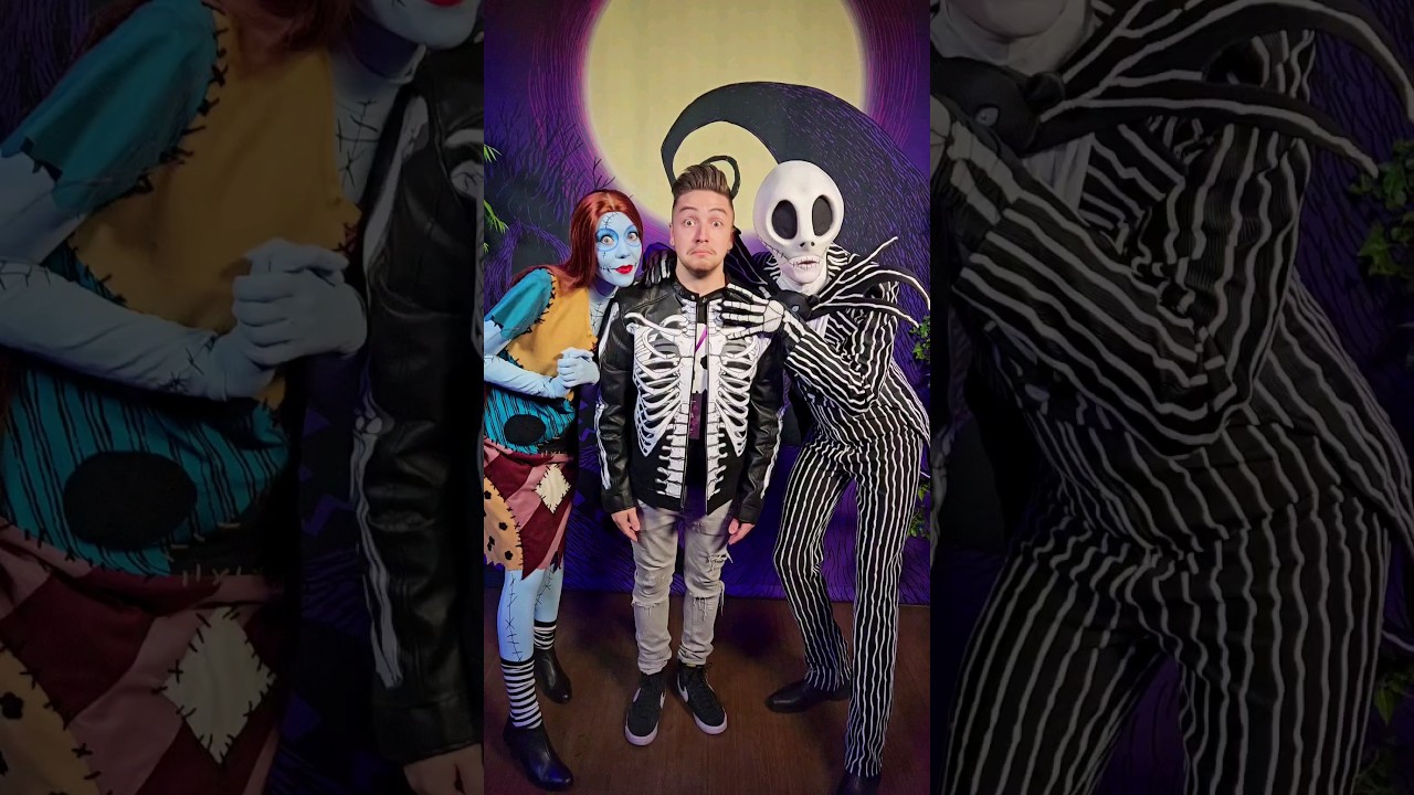 I MET JACK SKELLINGTON #halloweenwithshorts 💀🎃