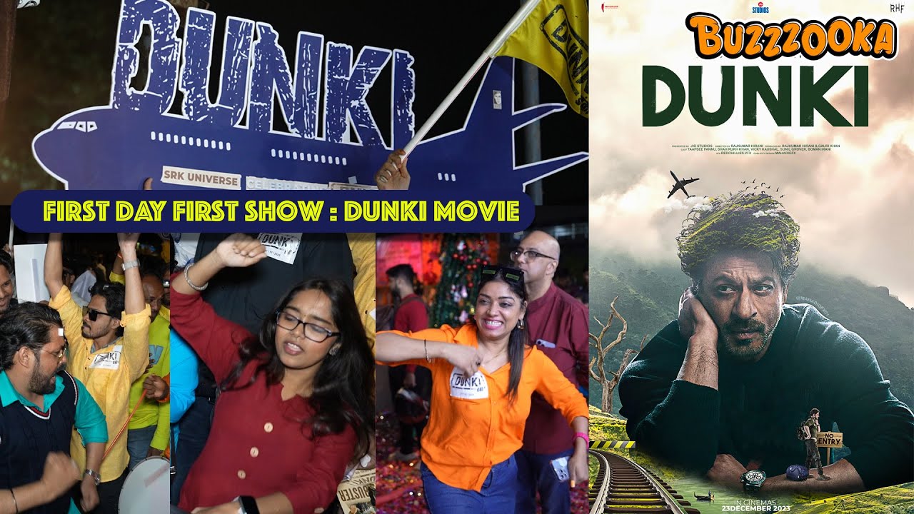 Dunki Review Public Celebrates outside gaiety galaxy Bandra