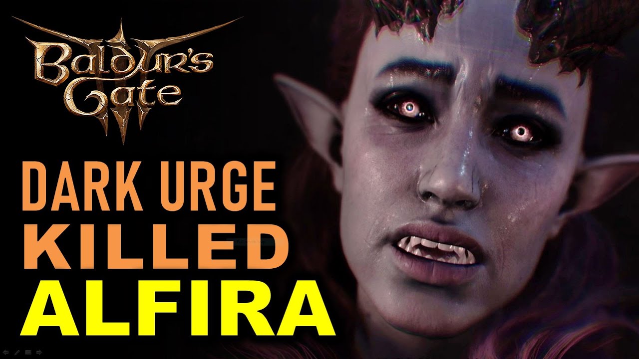 Alfira Killed by The Dark Urge Cutscene | Baldur's Gate 3 (BG3)