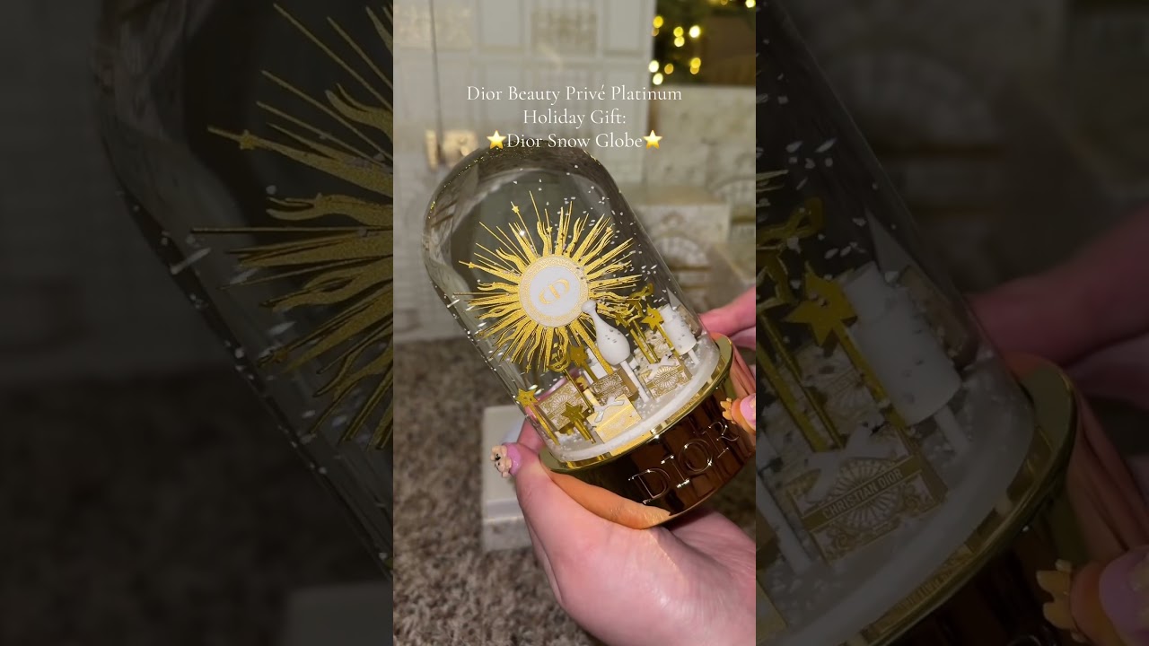 Dior Snow Globe❄️⭐️ Dior Platinum Holiday Gift #diorbeauty #diorholiday #diorsnowglobe #dior