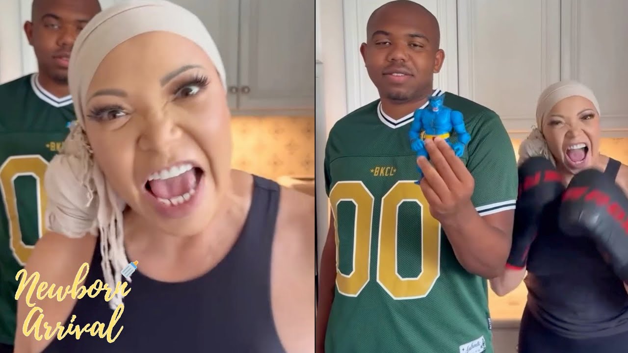 Duane Martin & Tisha Campbell's Son Xen Gets Mom To Help With His Toy Collection! 😂