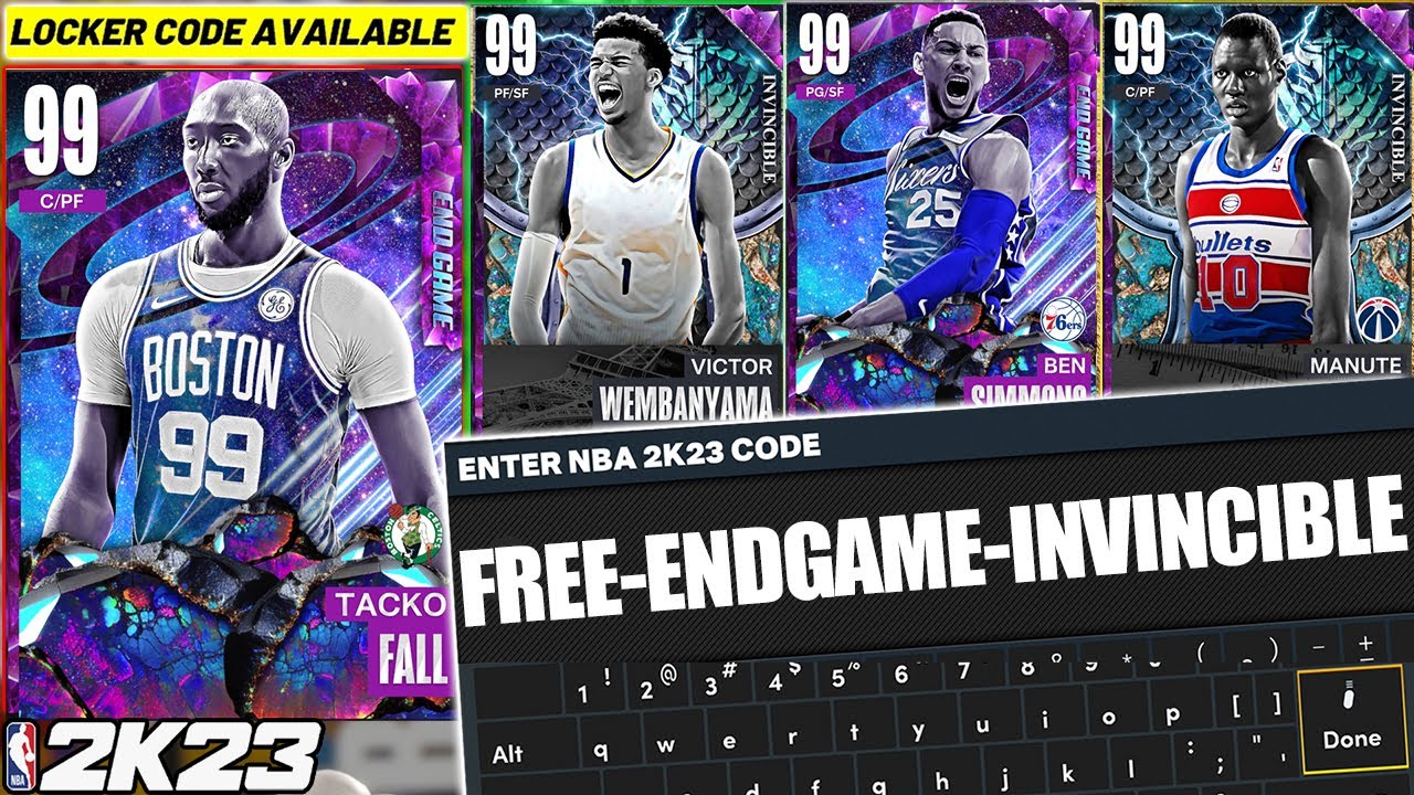 Finally New Locker Codes for a Guaranteed Free Endgame or Free Invincible in NBA 2K23 MyTeam