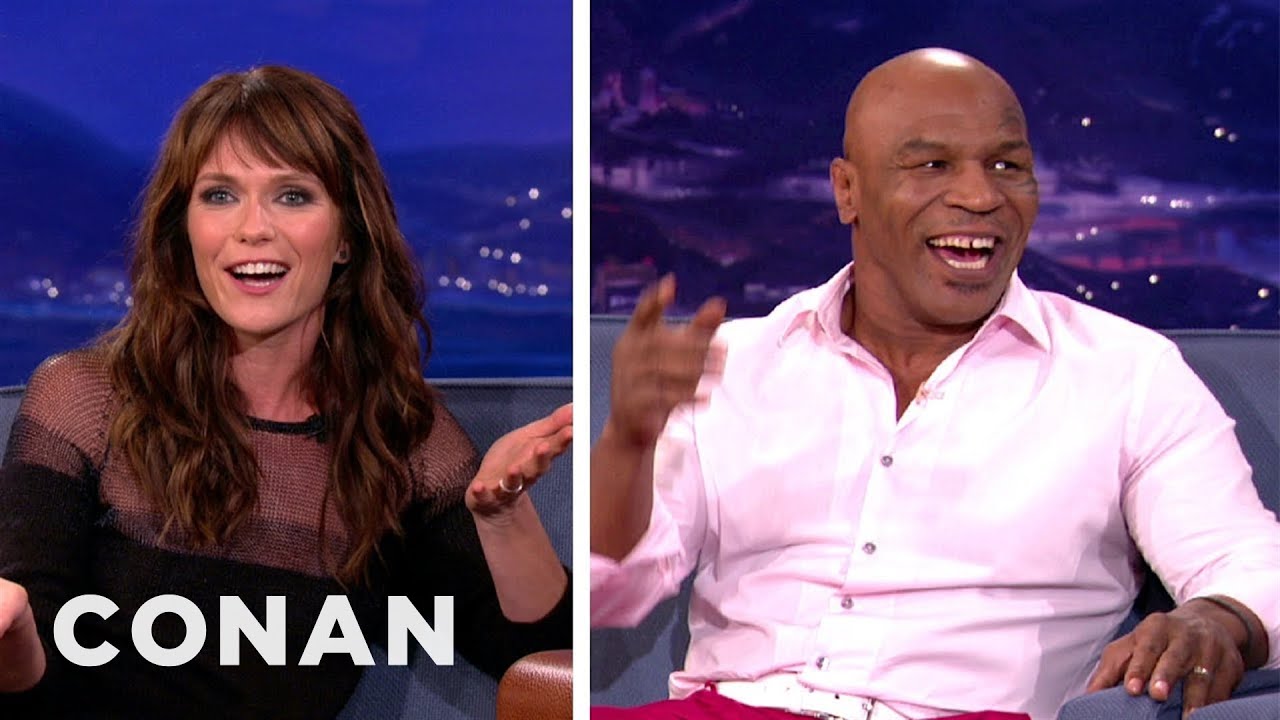 Katie Aselton Teaches Mike Tyson About Sexy Euphemisms From "The League" | CONAN on TBS