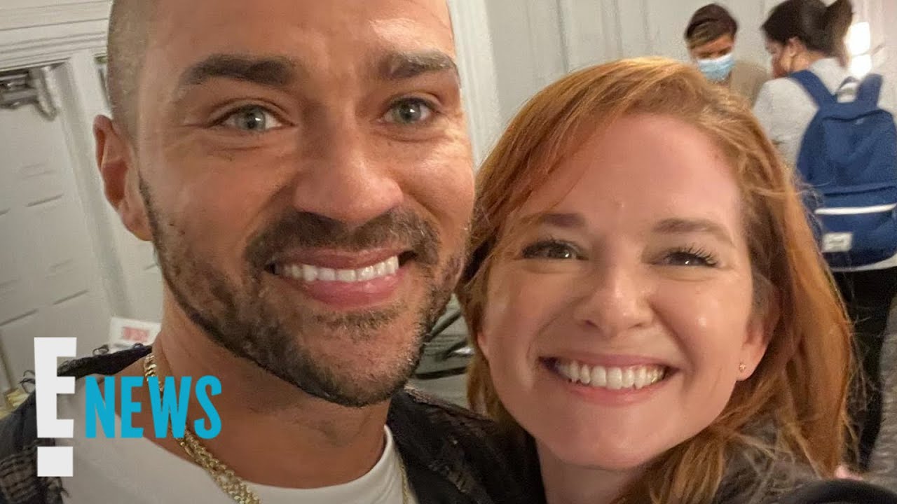 Jesse Williams REUNITES With Grey's Anatomy's Sarah Drew! | E! News