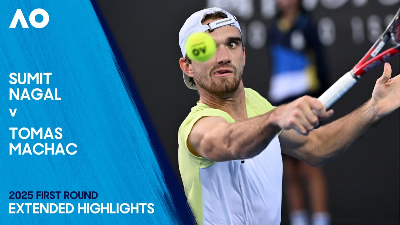 Sumit Nagal v Tomas Machac Extended Highlights | Australian Open 2025 First Round
