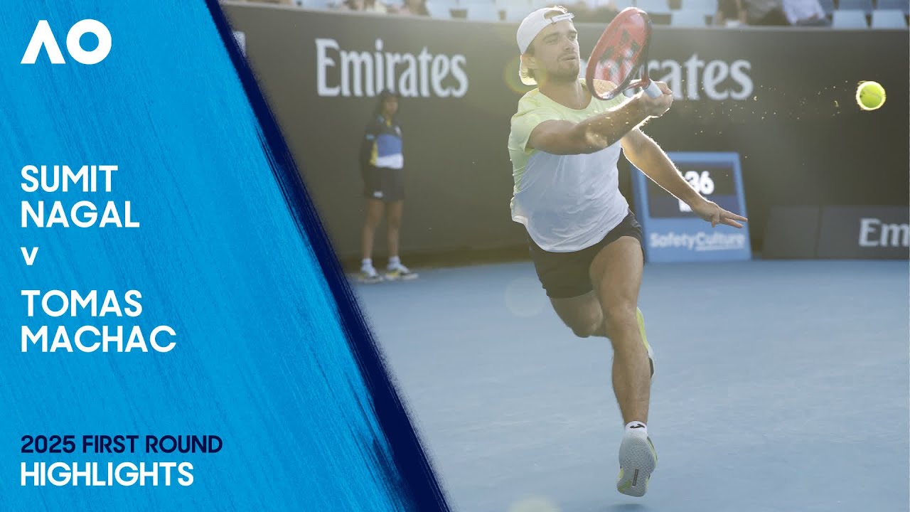 Sumit Nagal v Tomas Machac Highlights | Australian Open 2025 First Round