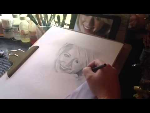 Melissa Debling portrait speed drawing