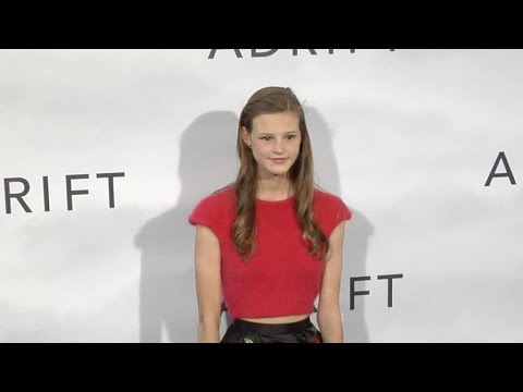 Peyton Kennedy at the premiere of Adrift in Los Angeles