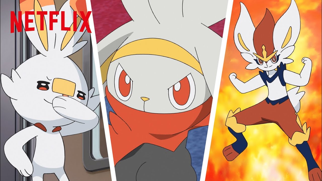 FULL Evolution of Goh's Scorbunny 🔥🐰🔥 Pokémon Journeys | Netflix Family