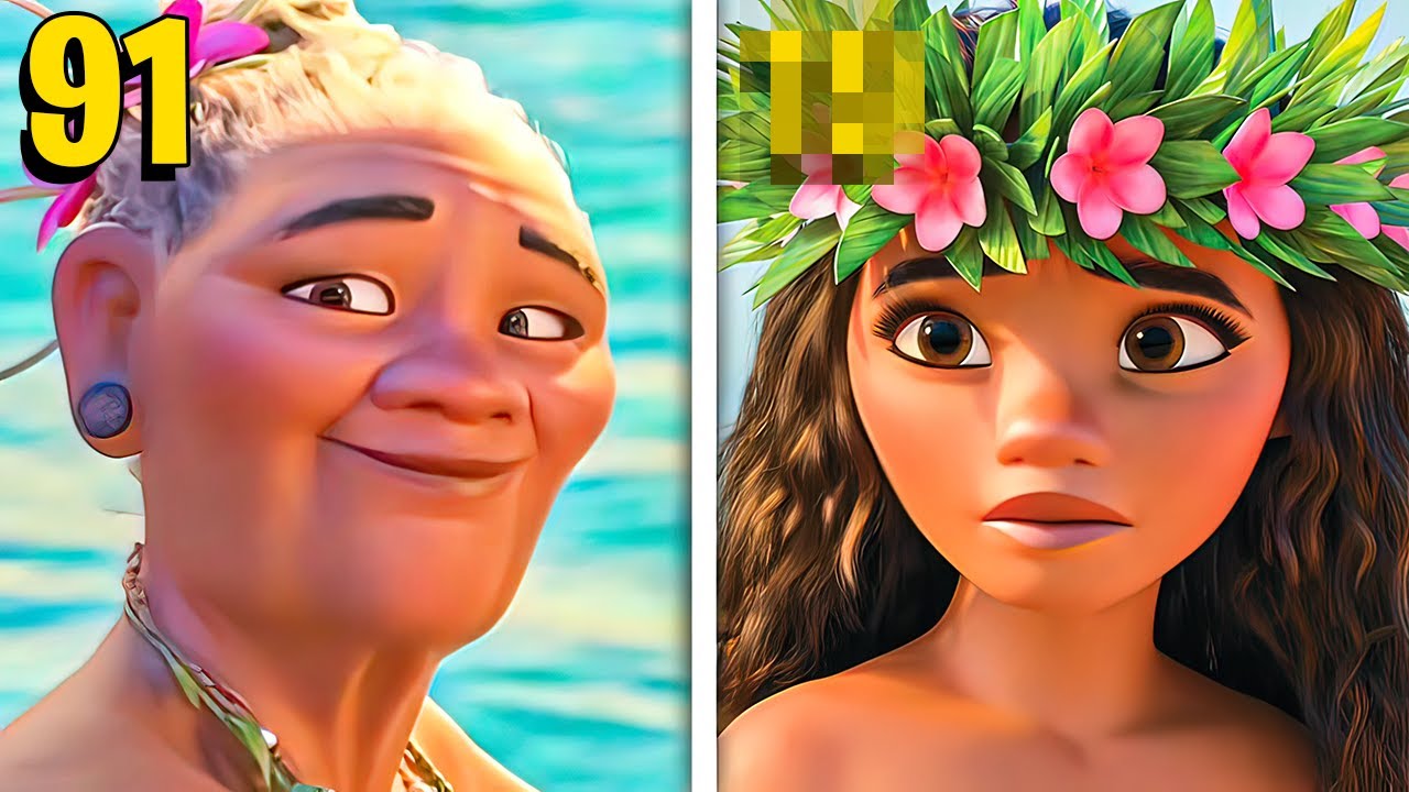 All MOANA Characters REAL AGE Revealed