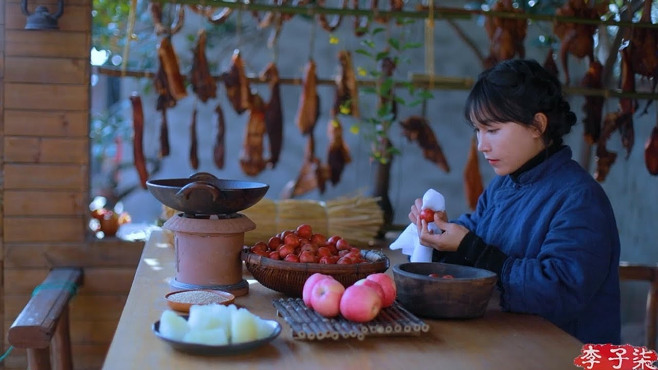 A special program on New Year snacks 年货小零食特辑 -花生瓜子糖葫芦,肉干果脯雪花酥丨Liziqi Channel