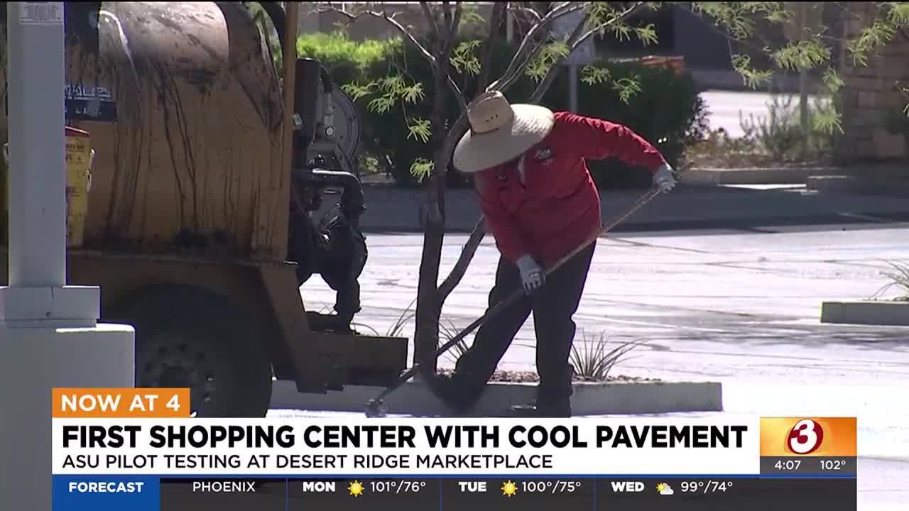 Desert Ridge Marketplace in Phoenix testing out 'cool pavement'