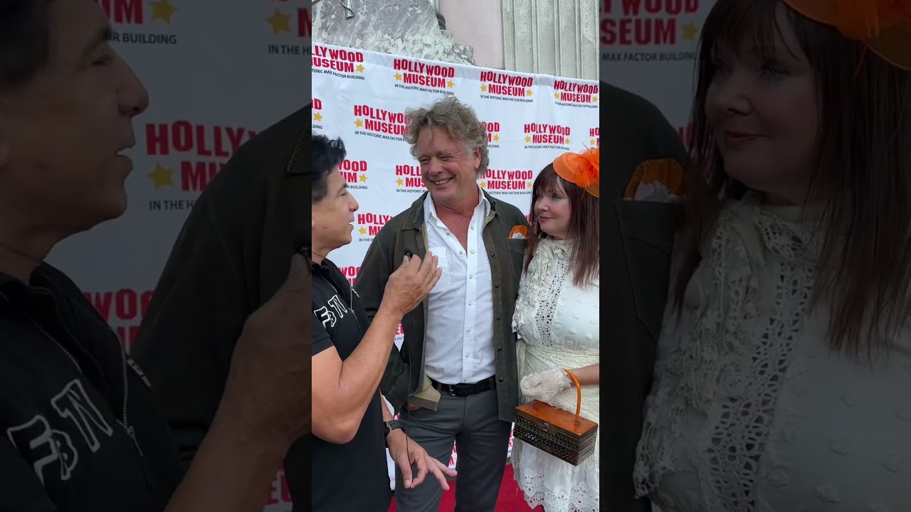 John Schneider and Dee Dee Sorvino arrive at their celebration at the Hollywood Museum