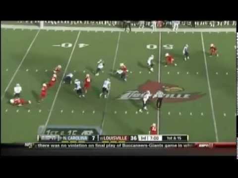 Bryn Renner (QB North Carolina) vs Louisville 2012