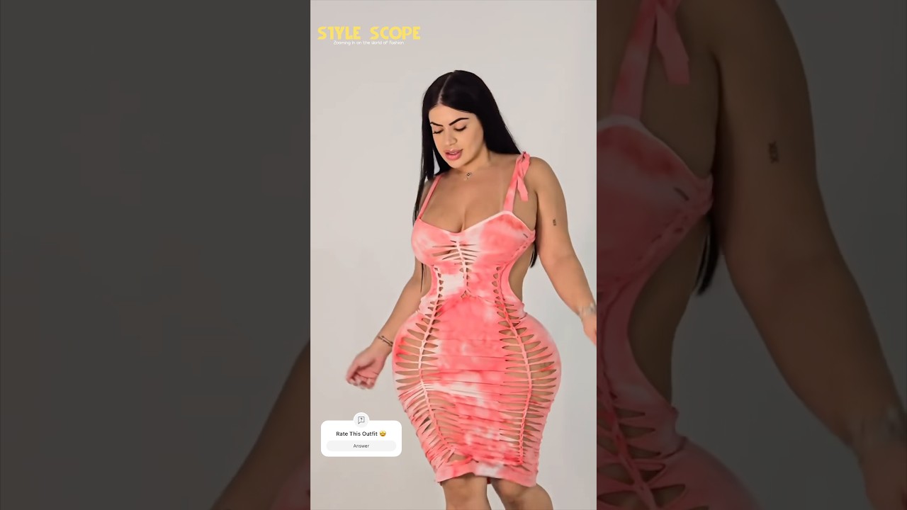 Lissa Aires Slays in a Bold Pink Cut-Out Dress!🔥 Plus-Size Fashion #thecurve #CurvyModel #boldstyle