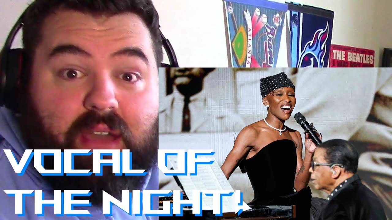 Singer reaction to Cynthia Erivo Grammy Performance 2025 - Fly Me To The Moon