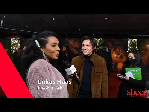 Lukas Haas talks mental health & love for acting at the Babylon Movie Premier | SHEEN EXCLUSIVE