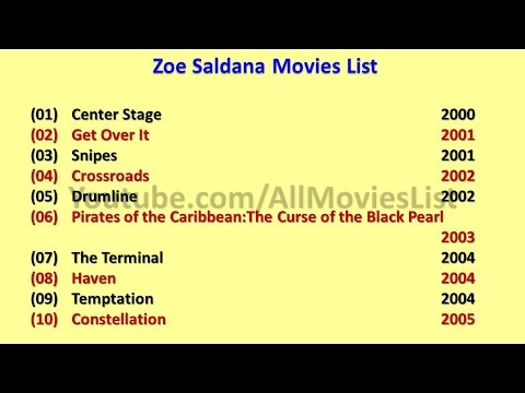 Zoe Saldana Movies List