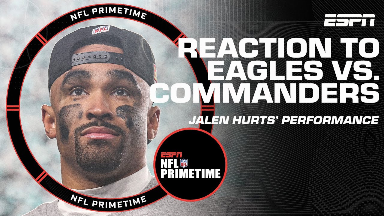 'OWE JALEN HURTS AN APOLOGY' 🫵 - Booger McFarland reacts to Eagles' DOMINANT win! | NFL PrimeTime