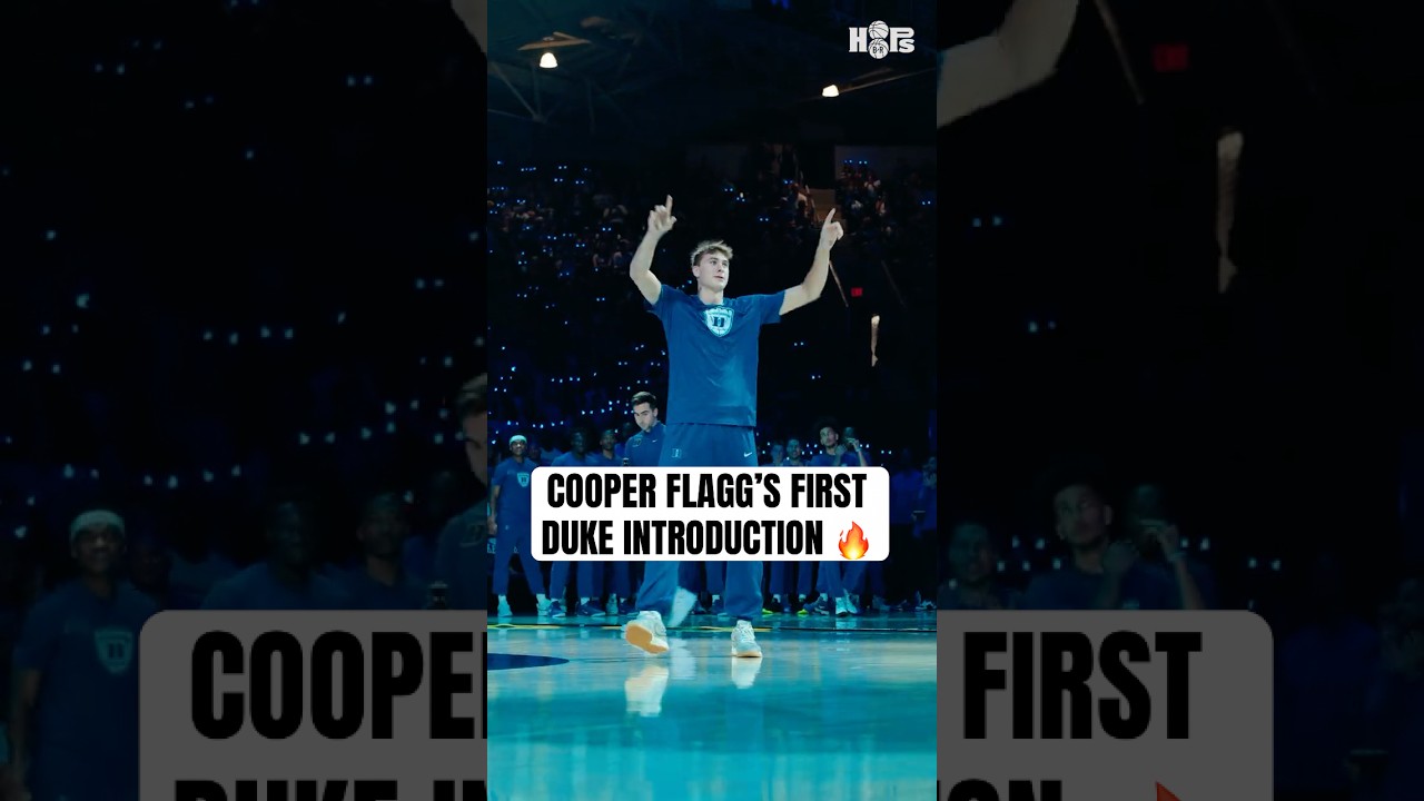 Cooper Flagg's first Duke intro 🔥
