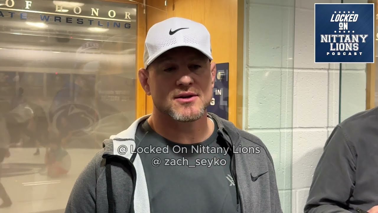 Cael Sanderson previews Penn State wrestling vs. Iowa, key matchups, & goals for PSU wrestlers