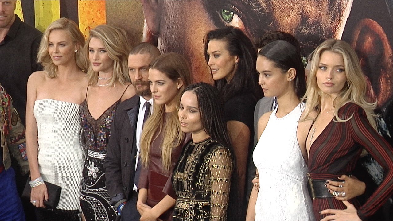 MAD MAX: Fury Road LA Premiere Tom Hardy, Charlize Theron, Rosie Huntington-Whitley
