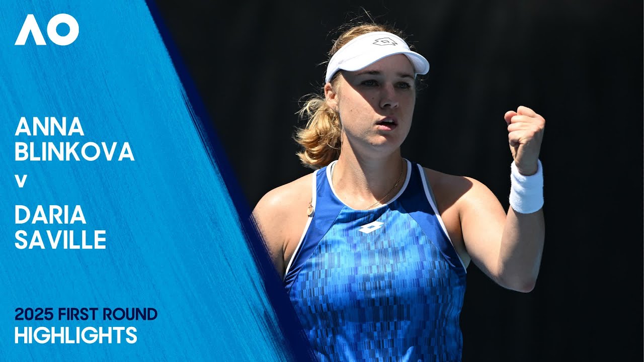 Anna Blinkova v Daria Saville Highlights | Australian Open 2025 First Round