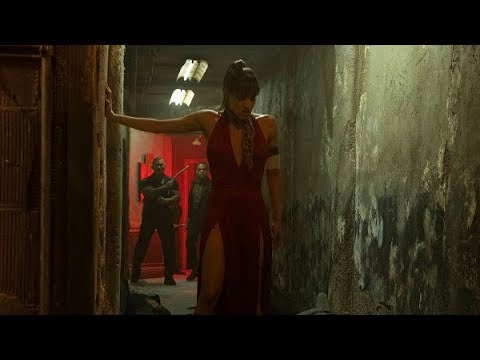 SOFIA BOUTELLA fight scene in HOTEL ARTEMIS (2018)