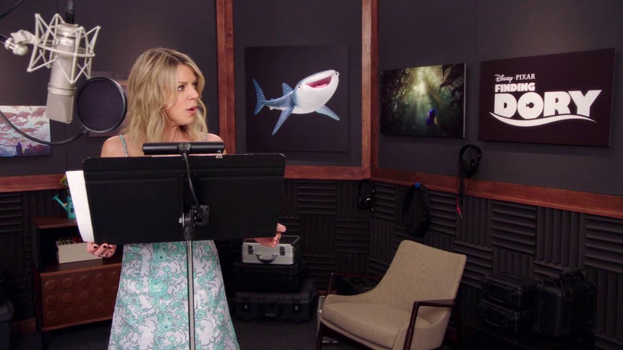 Finding Dory: Kaitlin Olson "Destiny" Behind the Scenes Voice Acting | ScreenSlam