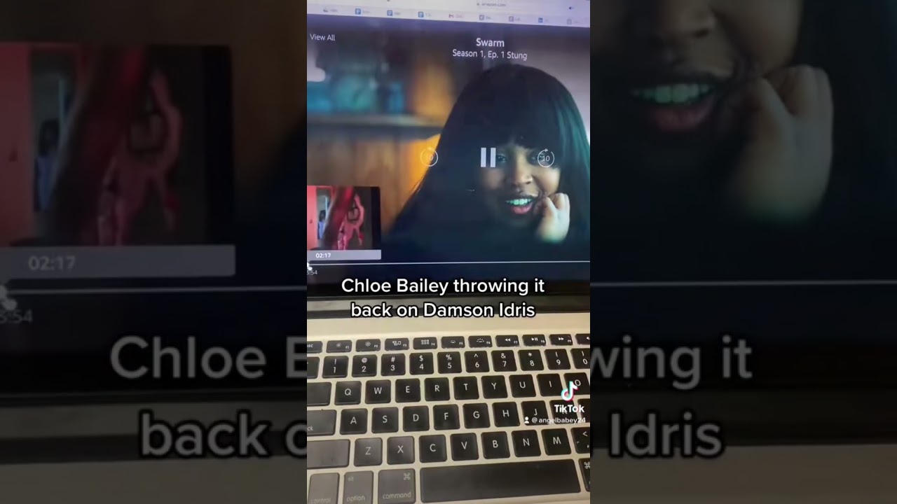 Chloe threw it back on Damson idris #damsonidris #chloebailey #shorts #swarm #amazonmovies