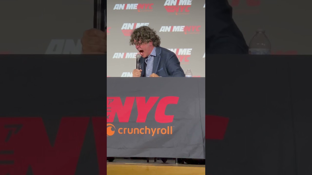 Sean Schemmel at the #DragonBall panel at #AnimeNYC. “I Will Not Let You Destroy My World!”.