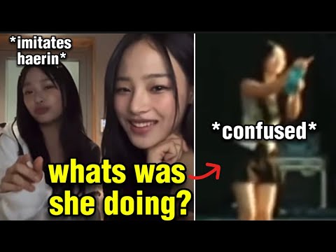 Minji & Hanni imitates Haerin's Meme During Lollapalooza...