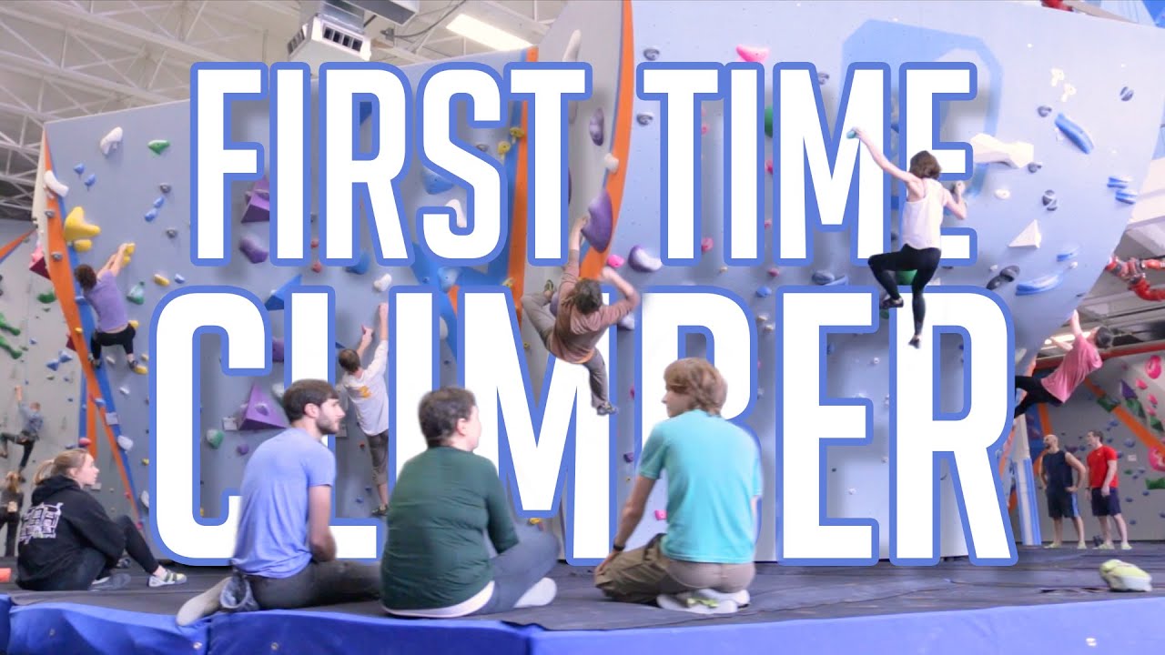 First Time Climber at Central Rock Gym