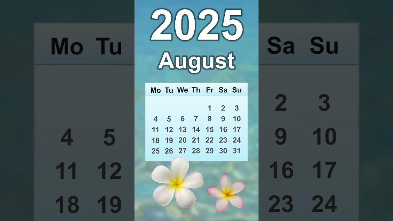 August 2025 Calendar
