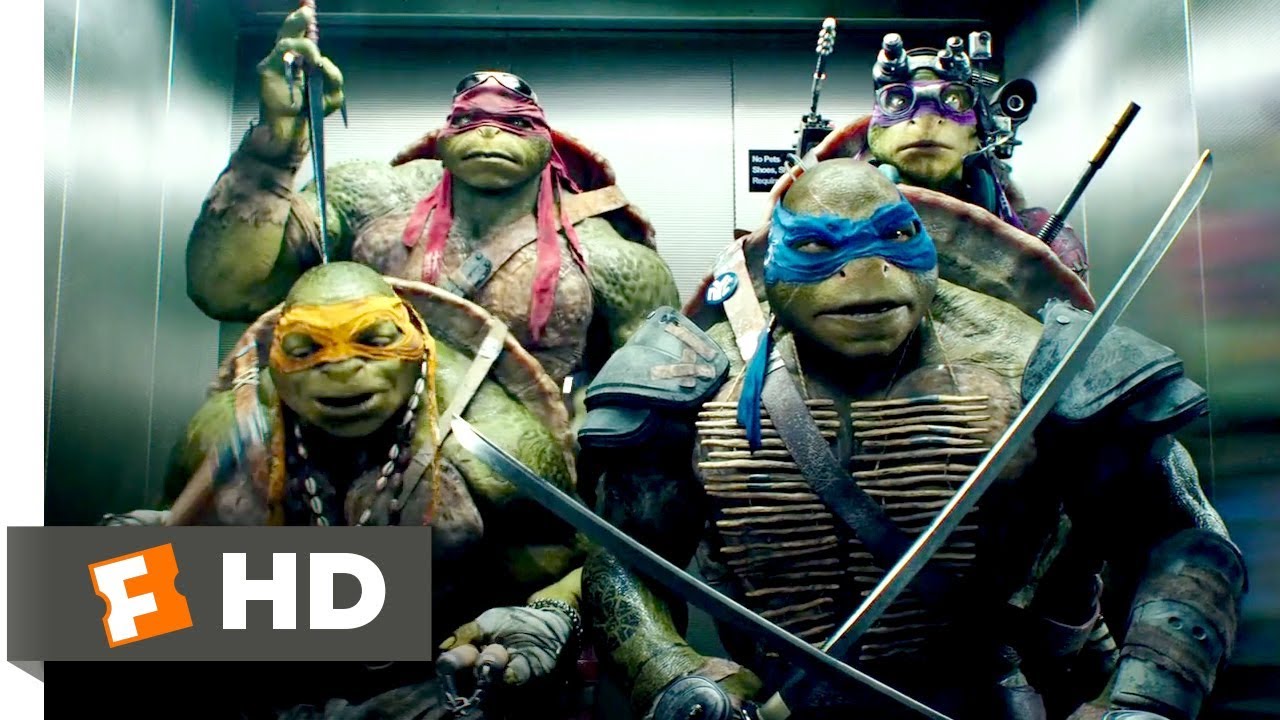 Teenage Mutant Ninja Turtles (2014) - Elevator Freestyle Scene (8/10) | Movieclips