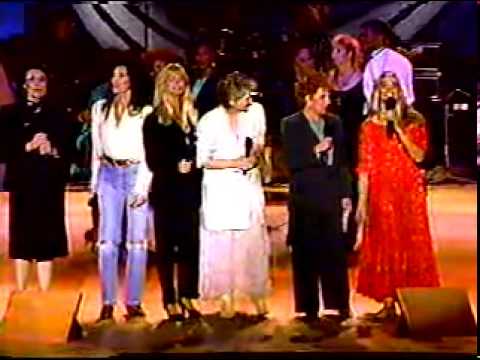 MERYL STREEP BETTE MIDLER CHER OLIVIA NEWTON JOHN GOLDIE HAWN 'WHAT A WONDERFUL WORLD'