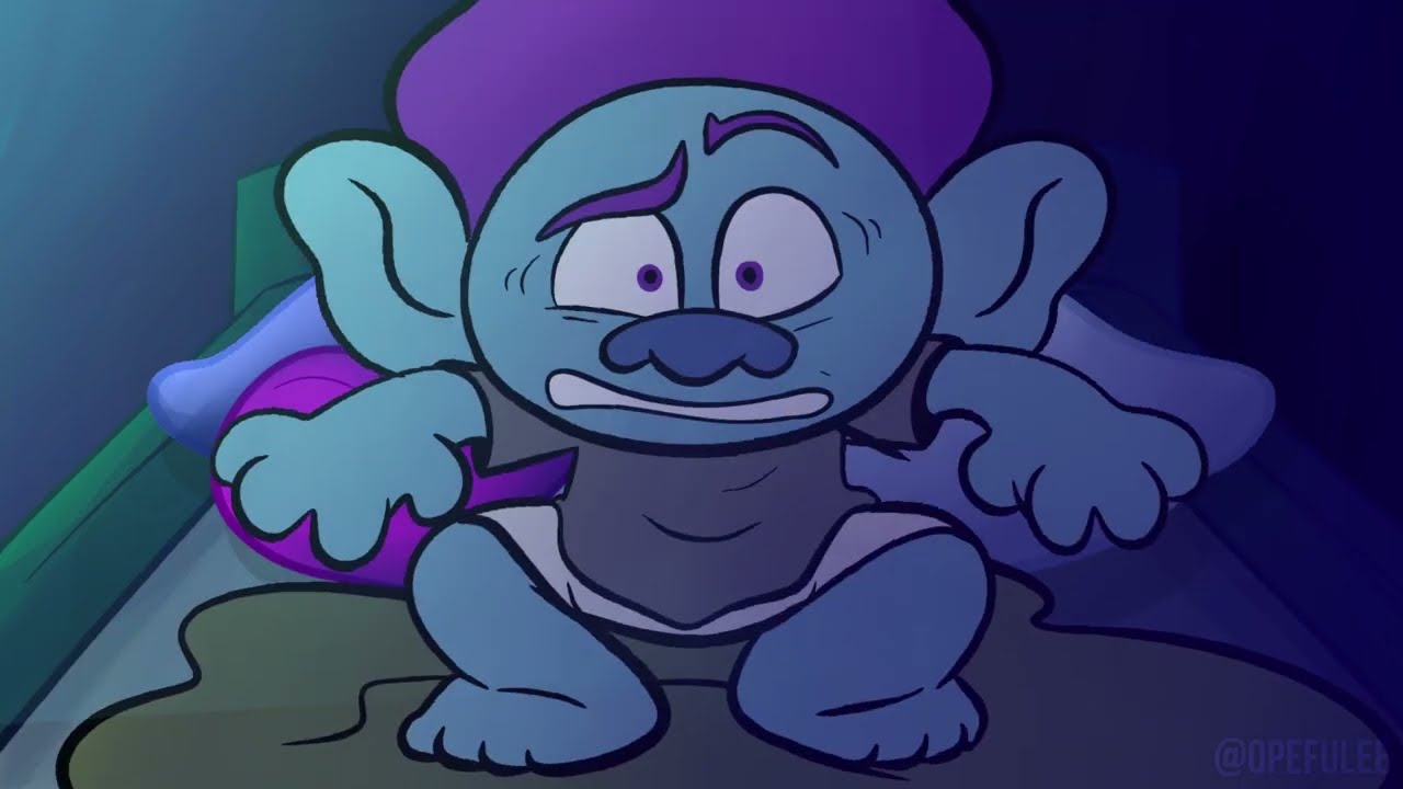 There’s a monster under Floyd’s bed - TROLLS BAND TOGETHER ANIMATION [ORIGINAL]